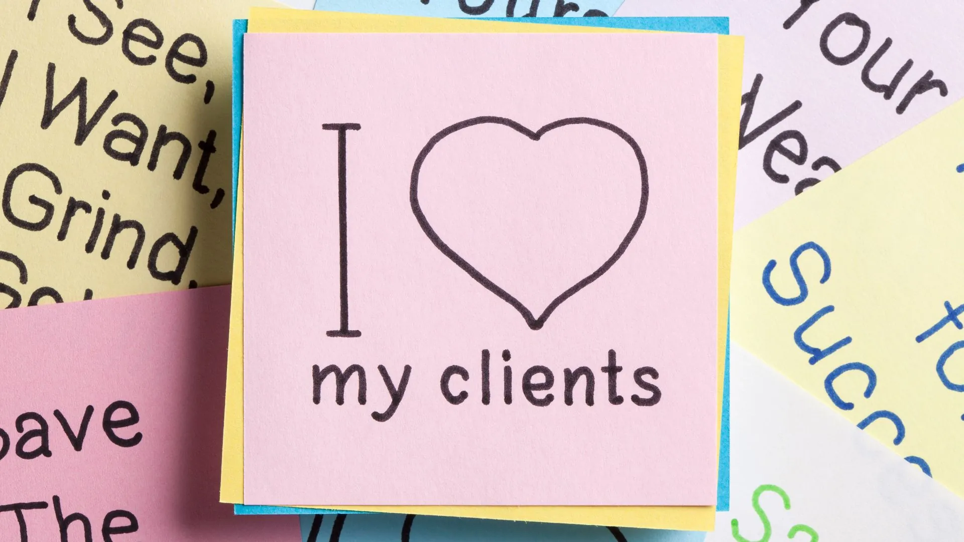 i love my clients sticky i love my clients sticky