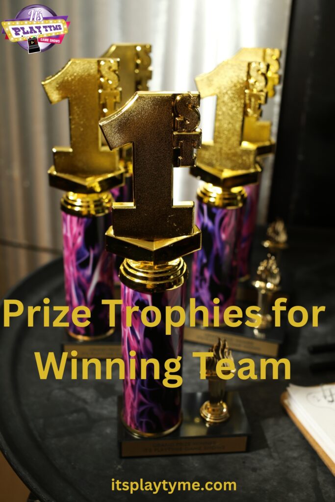 prize trophies for winning team