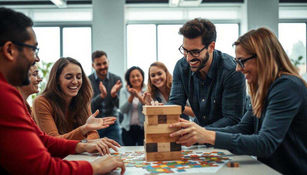 team-building routine