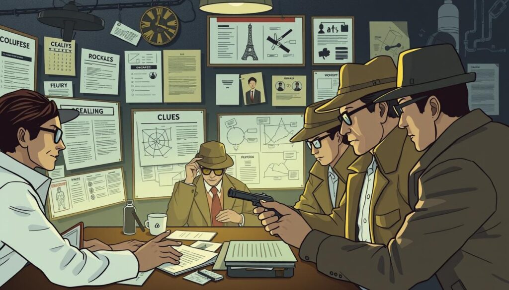 online murder mystery team building