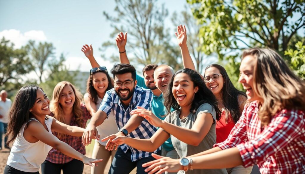 team building games for large groups