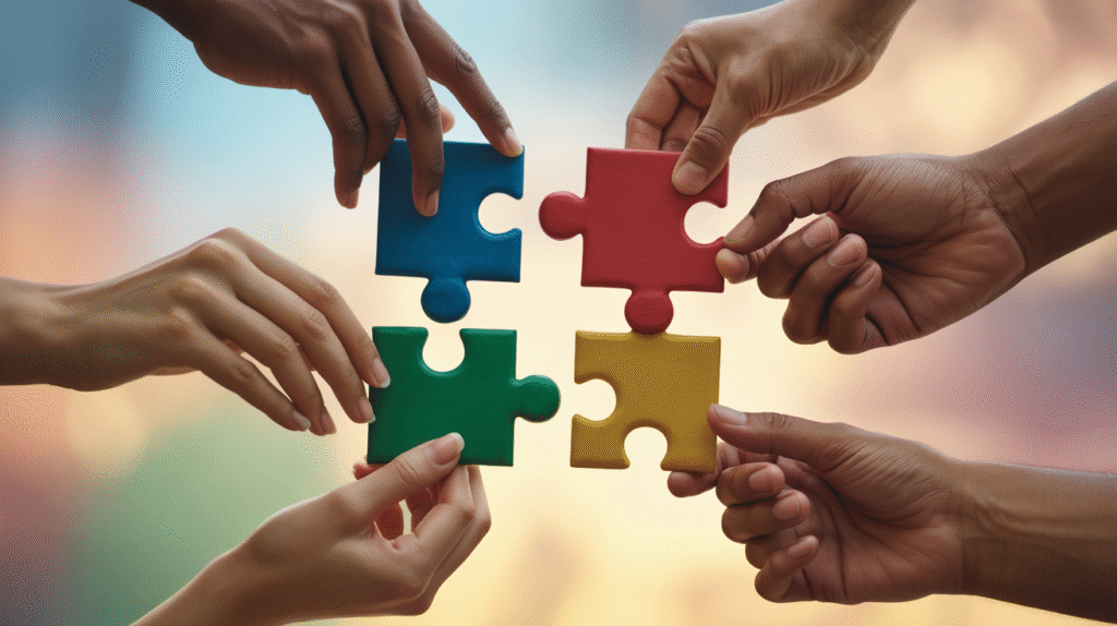 group puzzle game