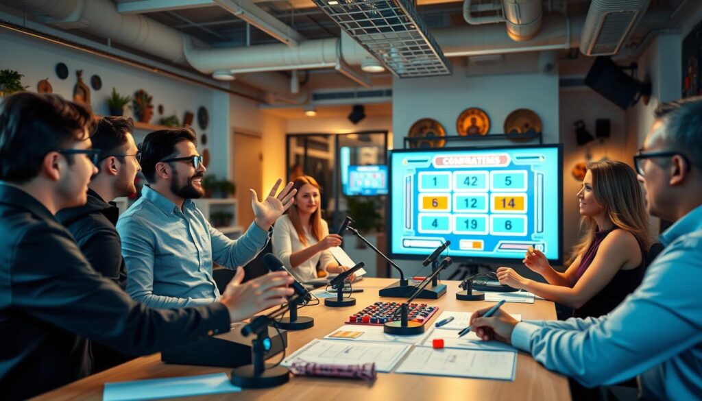 corporate team outings game show planning